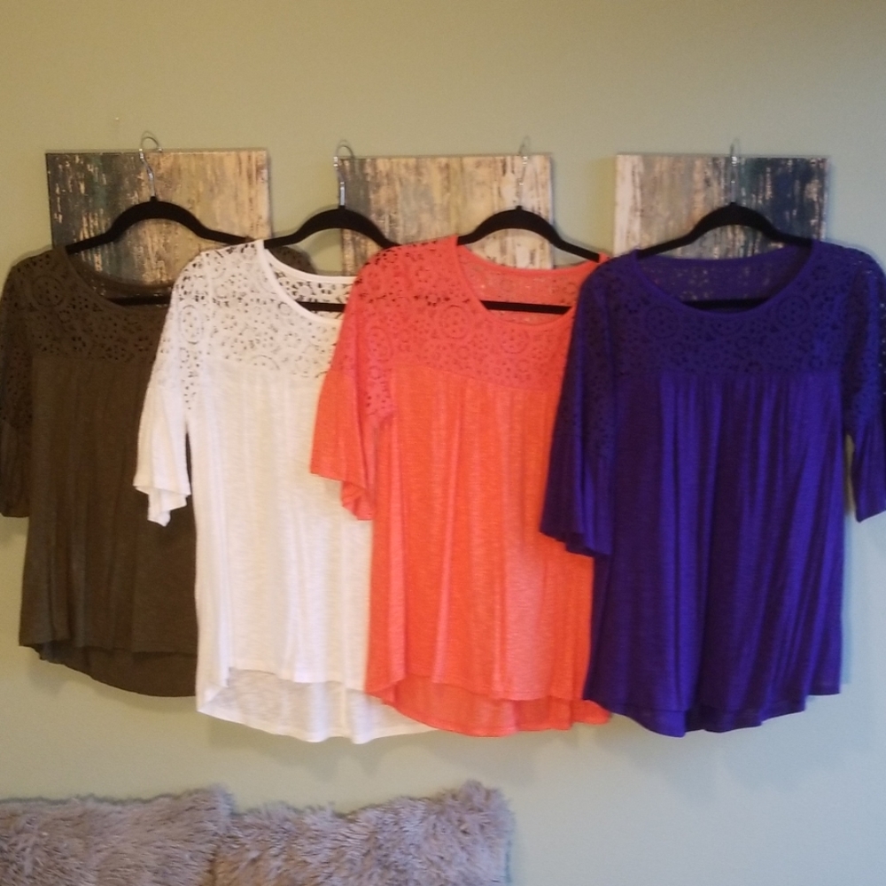 A.n.a 3/4 bell sleeve tops